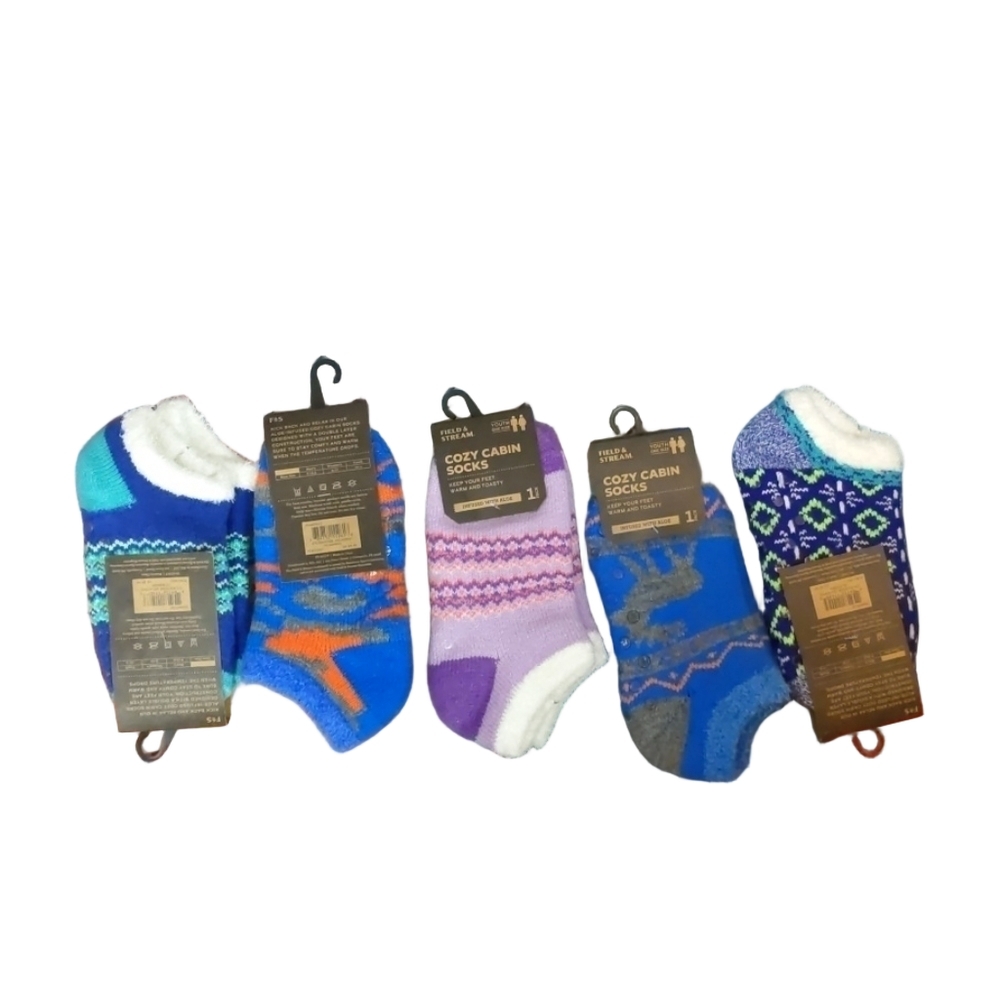 Field and steam youth lot of 5 cozy socks